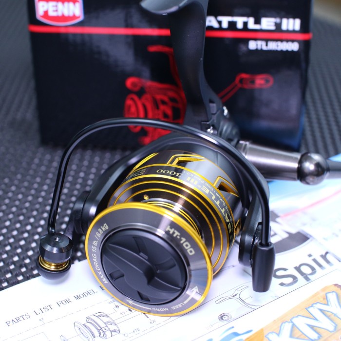 Reel PENN Battle 3 3000 Saltwater 2020 rell pancing badak dinosaurus