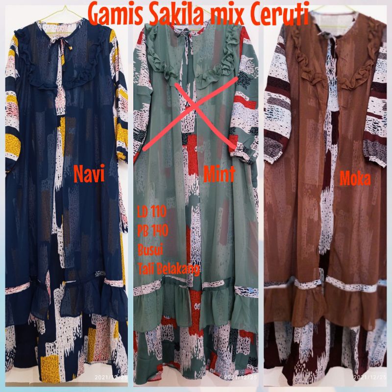 Gamis Sakila mix ceruti