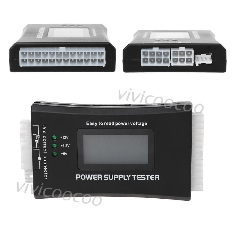 Vivi Alat Tester Power Supply Hdd Sata 20 / 24 Pin 4 Psu Atx Btx Itx Untuk Komputer Pc