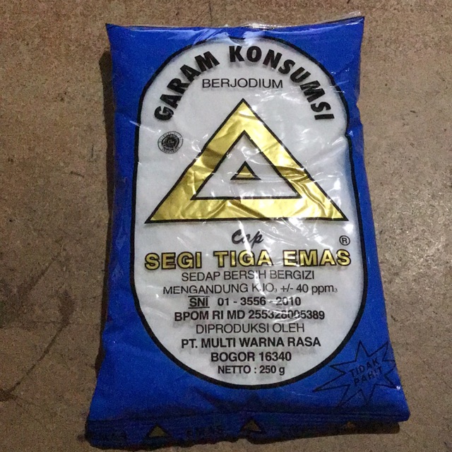 

Garam Berjodium Segi Tiga 200 gr