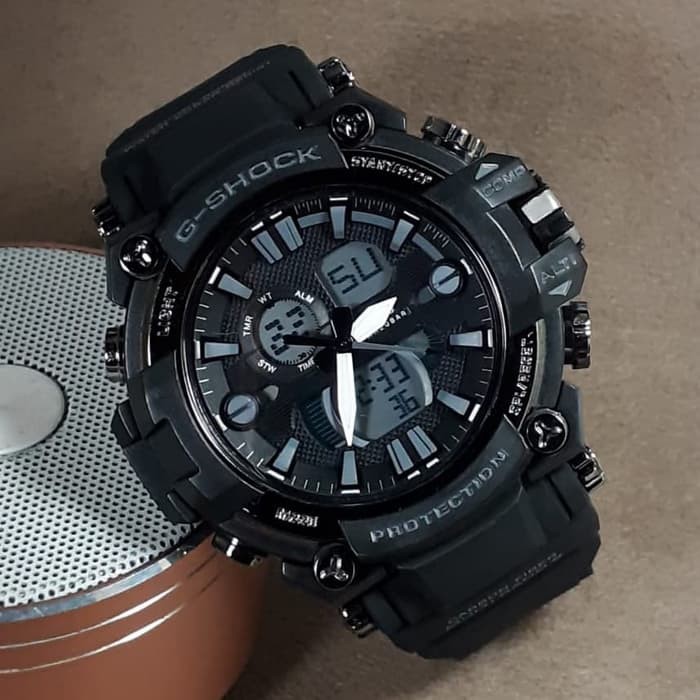 Jam tangan SPORT New G-SHOCK G Shock GST201 black gray