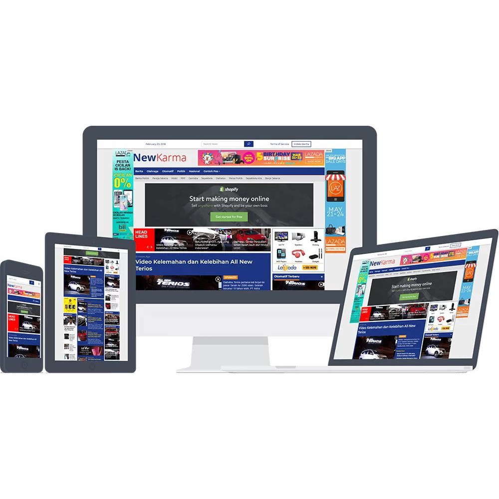 Theme WordPress Berita NewKarma (Mirip Detik) Original Lifetime