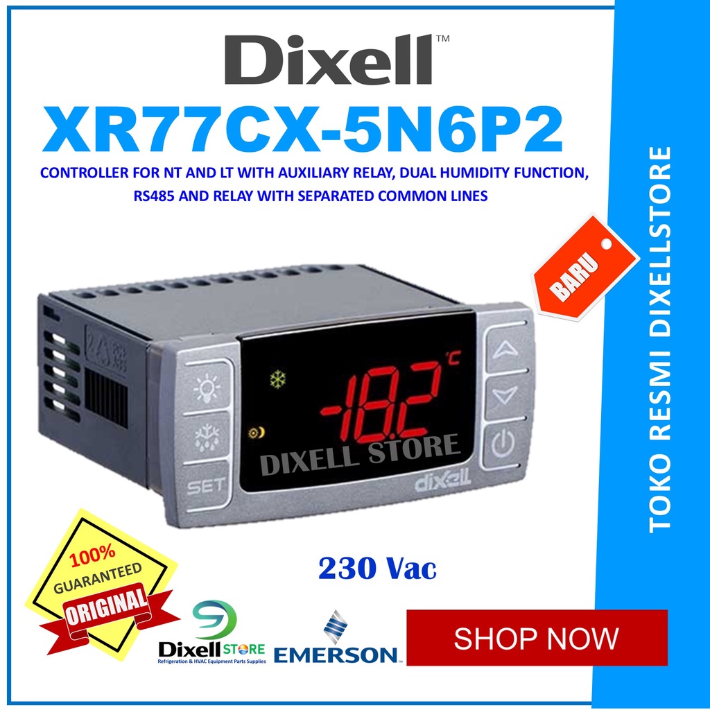 XR77CX 230V + PROBE NTC DIXELL - DIGITAL THERMOSTAT DIXELL -5N6P2 / XR 77 CX