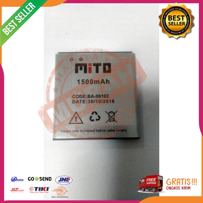 Acc Hp Baterai Mito Fantasy Lite A660 Model Ba 00102 1500Mah Ori Oem Pac