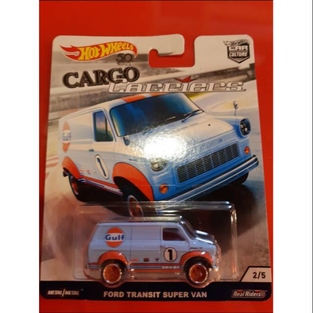 Hot Wheels Ford Transit Super Van Gulf Cargo Carriers car culture