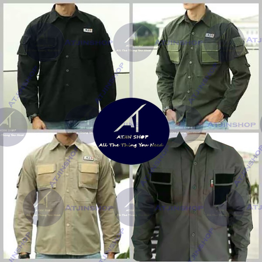 Kemeja Lapangan Lengan Panjang  PDL Tactical 511 Bahan Ribstop Tornado Anti berbulu [ 4 warna ]