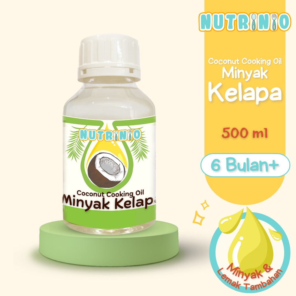 

Nutrinio Minyak Goreng Kelapa MPASI 500 ml| Coconut Cooking Oil | Minyak MPASI | Minyak Kelapa Murni