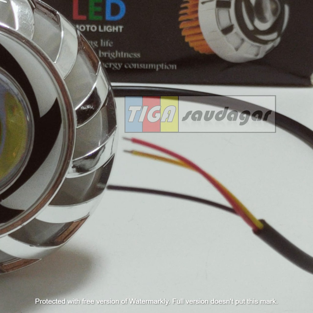LAMPU MOTOR LED SABIT PROJIE DEPAN HEADLAMP MINI LONGSTAY FLASH-3