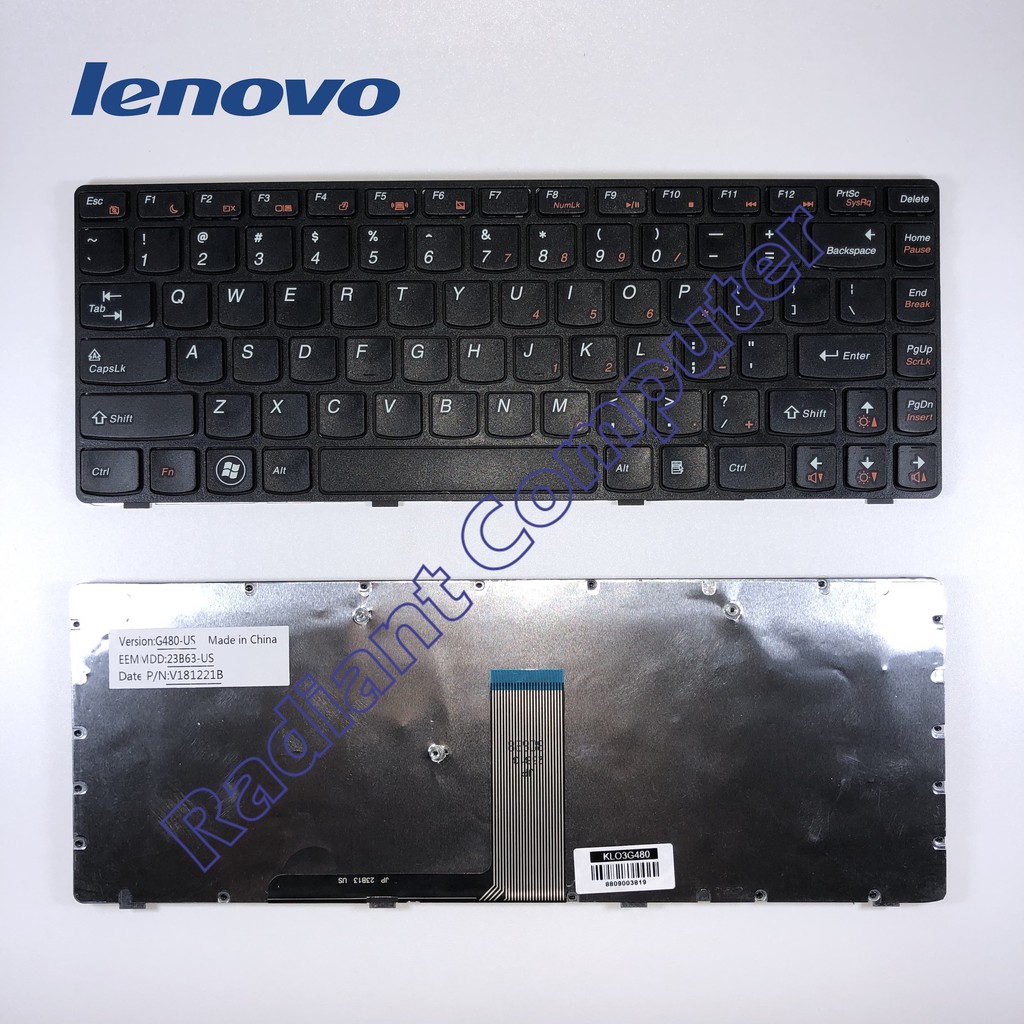 Keyboard Lenovo Ideapad G480A G485A Z380 Z480 Z485