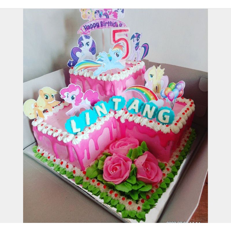 Kue Ulang Tahun Cake Ultah Kuda Poni Shopee Indonesia