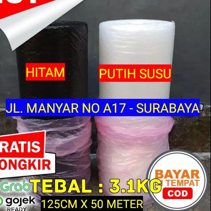 

✩ Bubble Wrap Hitam Surabaya 125 Cm x 50 Meter ☄
