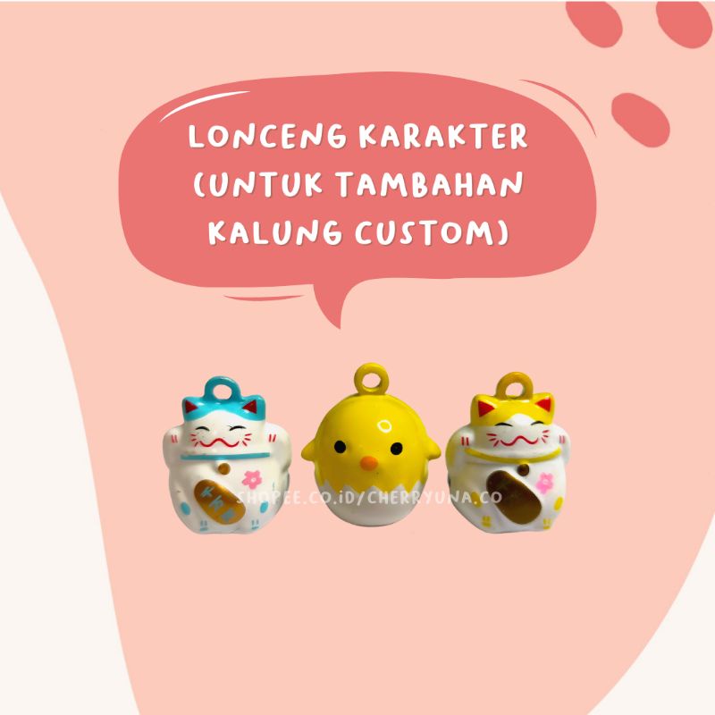 Lonceng Karakter (Tambahan Lonceng Berkarakter Untuk Kalung Custom Cherryuna)