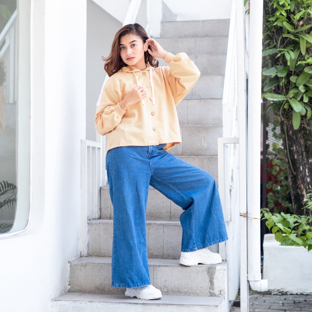 Jaket Sweater Hoodie Women Pakaian wanita Sweater Oversize Outer musim Semi-2