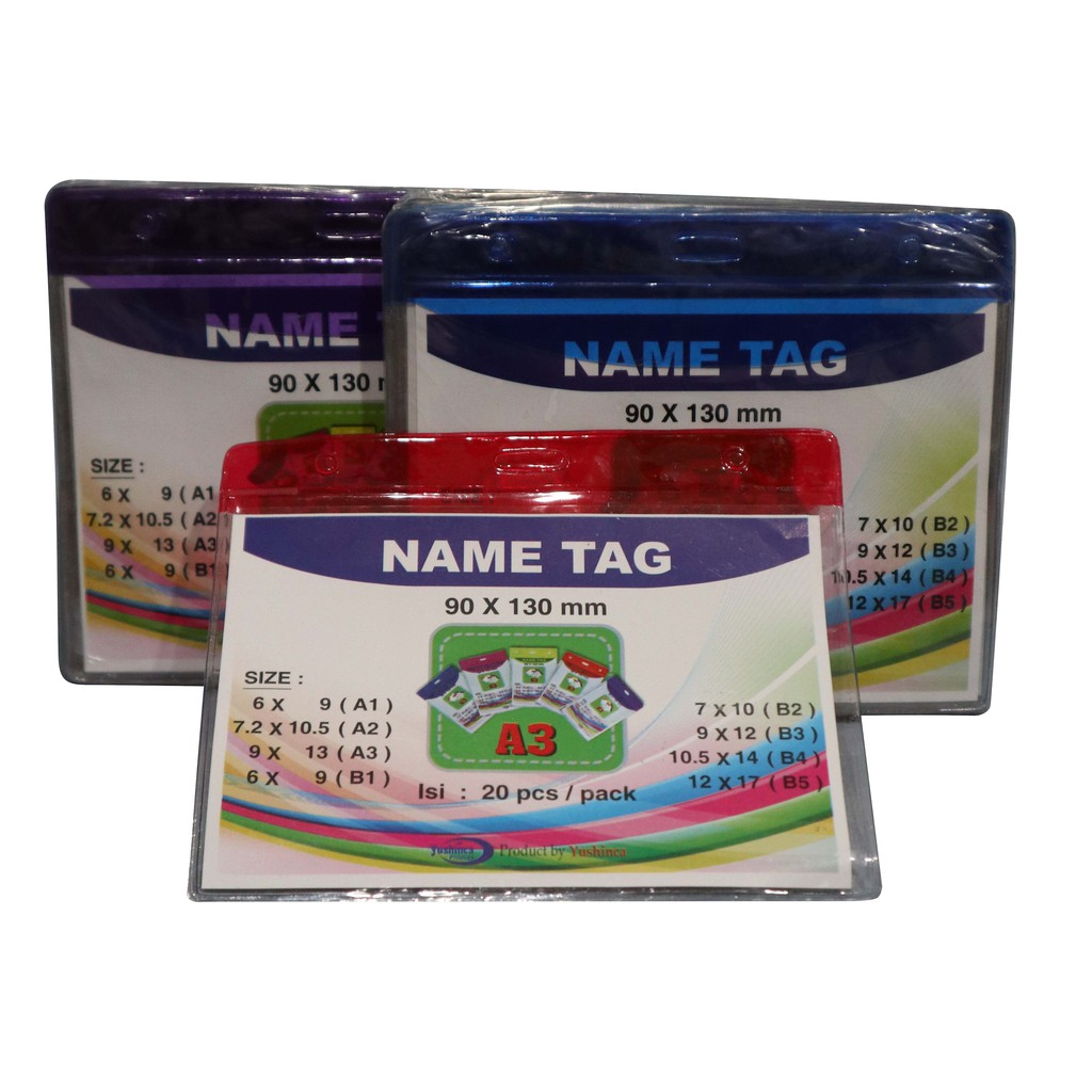 

Name Tag Warna A3