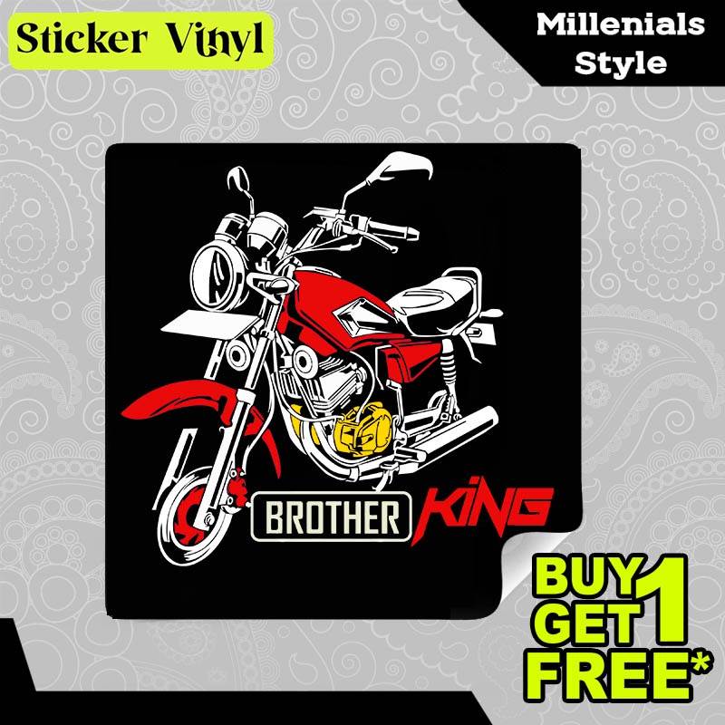 

Stiker Sticker Brother King Gambar Unik Desain Keren dan Kekinian Aesthetic Bahan Vinyl Satuan Anti Air