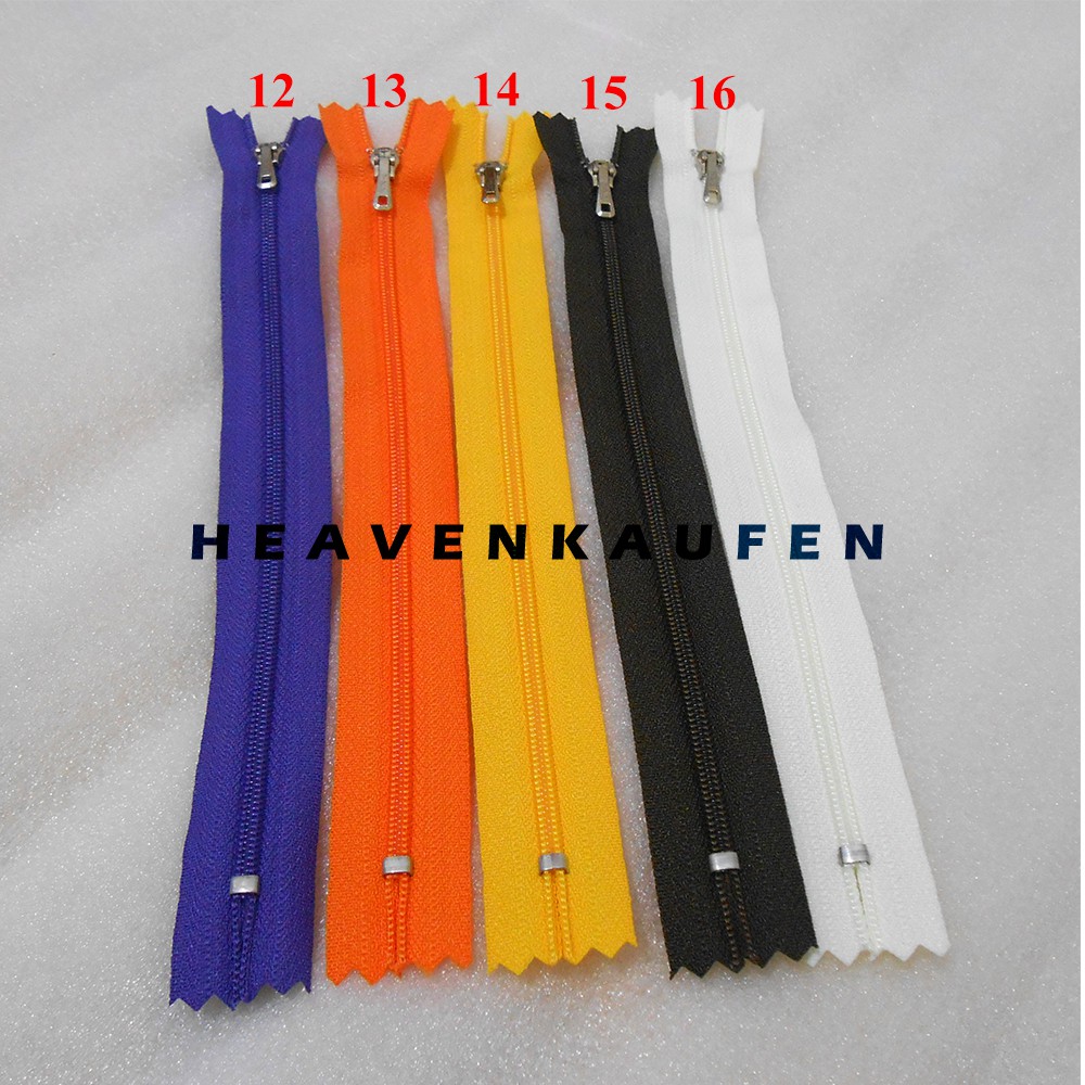 Resleting/Zipper YKK 20 cm (8 inch) Murah Warna-Warni