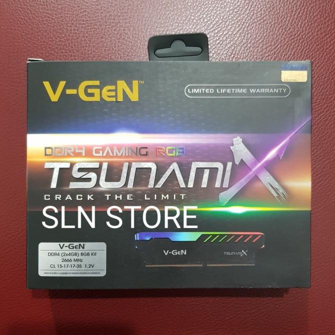 Ddr4 8Gb Kit (24Gb) 2666Mhz V-Gen Tsunami X Rgb Ram Gaming Vgen