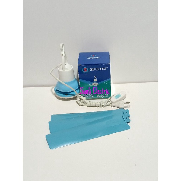 Kipas Angin Gantung / Mini Fan SIVICOM 3 Baling 8 Watt