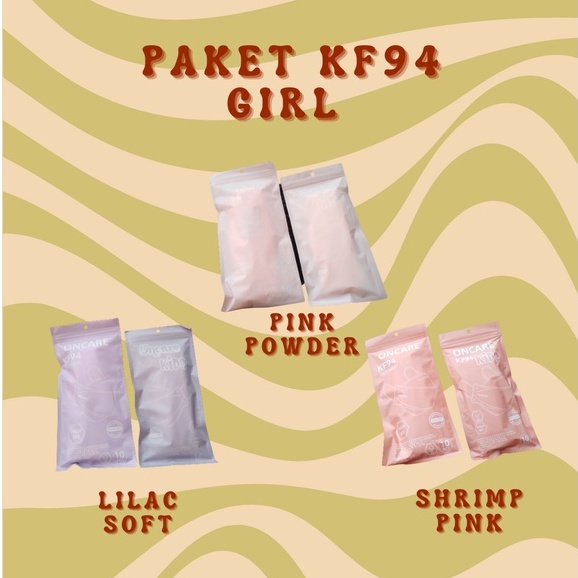 Paket Masker KF94 (mix dewasa dan anak) 4 ply