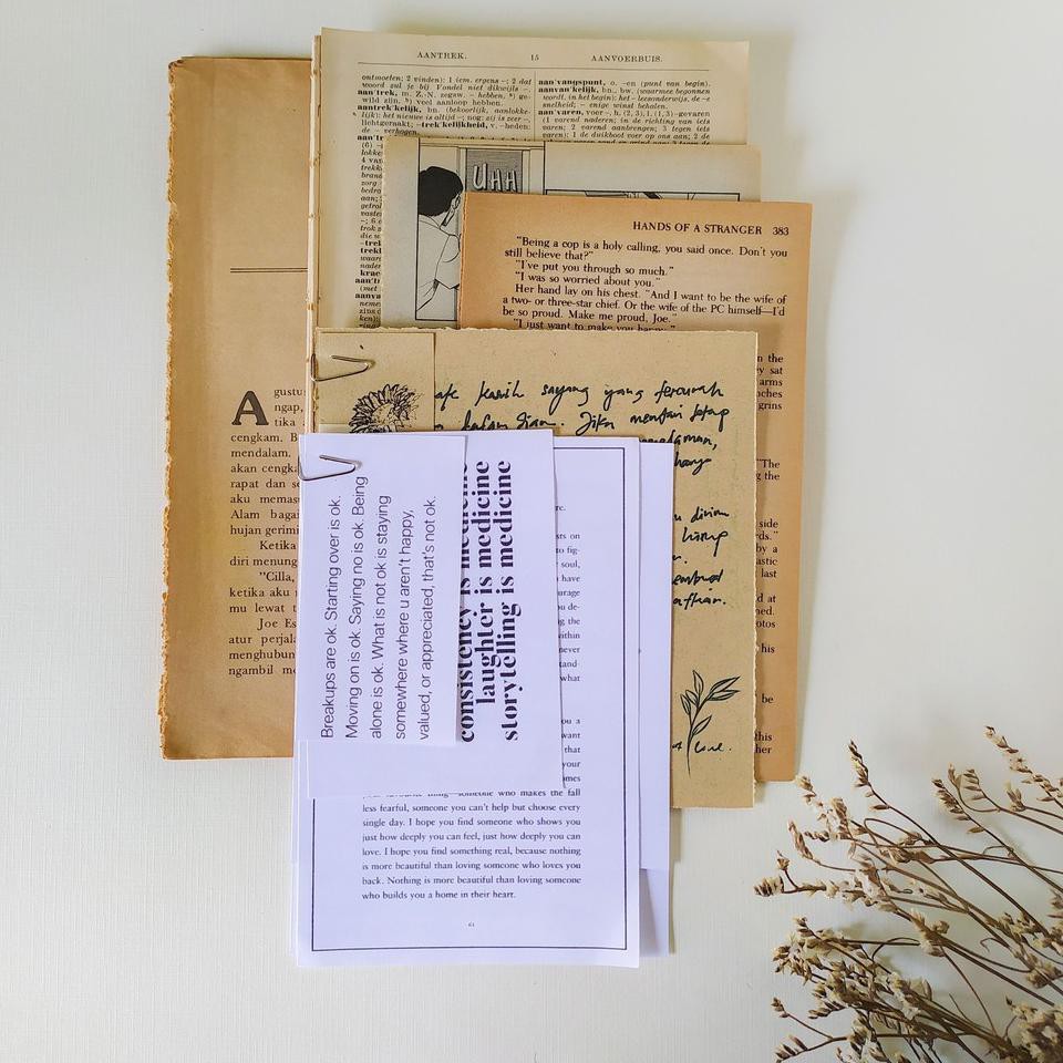 

[KODE 943] Journal Kit Bujo Vintage Journaling Kit Aesthetic Jurnal Kit 120pcs Medium Bundle