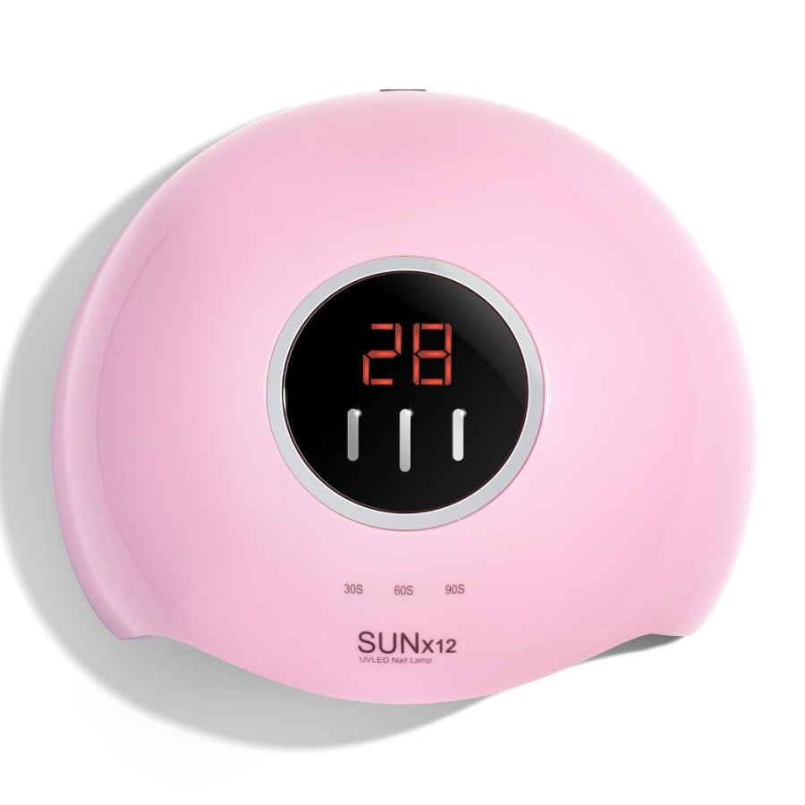 SUN Pengering Kutek Kuku UV LED Nail Dryer 54W - X12 - Pink