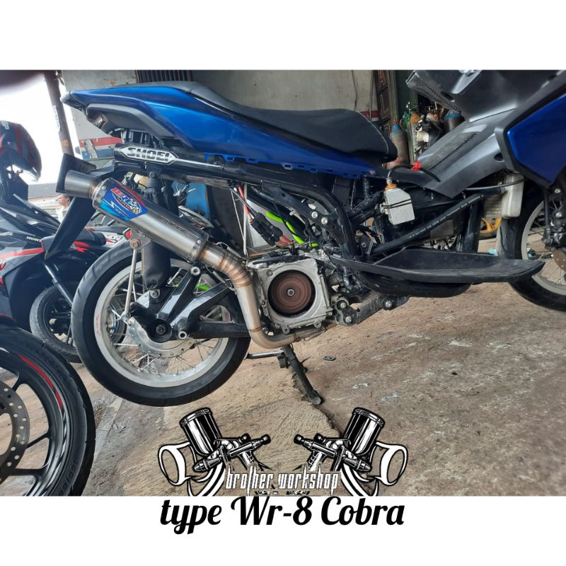 knalpot WRC type Wr-8 COBRA aerox nmax lexy