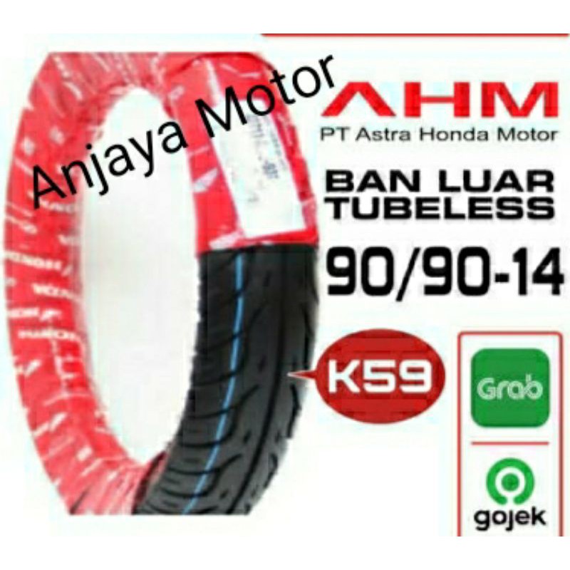 Ban belakang tubeless beat vario spacy scoopy k59 original ahm