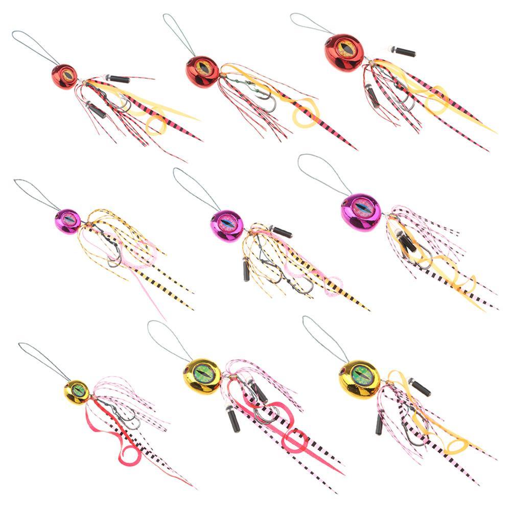 TOP Umpan Pancing Jenggot 40 /80 /120G Fish Tackle 3D Eyes Artificial Swimbait