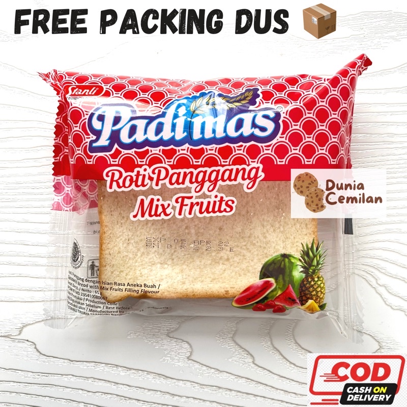 [TERMURAH!] Roti Panggang Padimas 65gr - Ropang Aneka Rasa Murah Enak-Mix Fruit