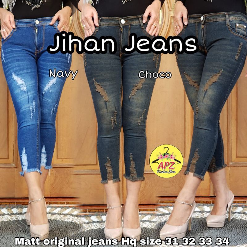 Celana jeans wanita 7/8 | Jihan jeans