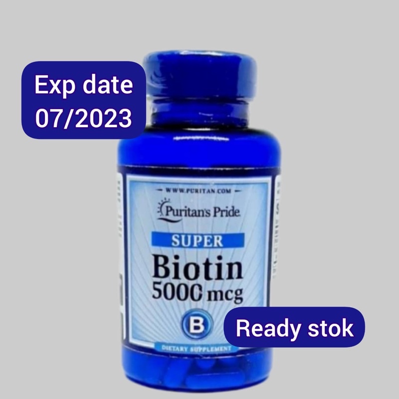 puritan biotin 5000 mcg (60 capsules)