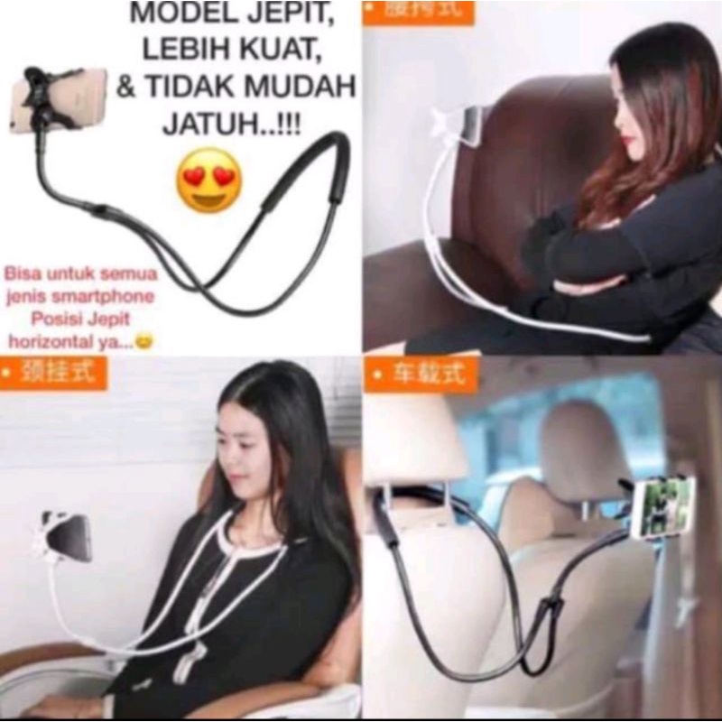 HOLDER PHONE LAZY NECK FLEXIBEL / LAZY POD LEHER