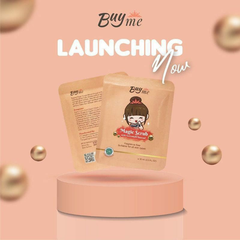 [VIRAL] BuyMe Magic Scrub Buy Me / Scrub viral / Charcoal Scrub / pemutih badan / Masker viral