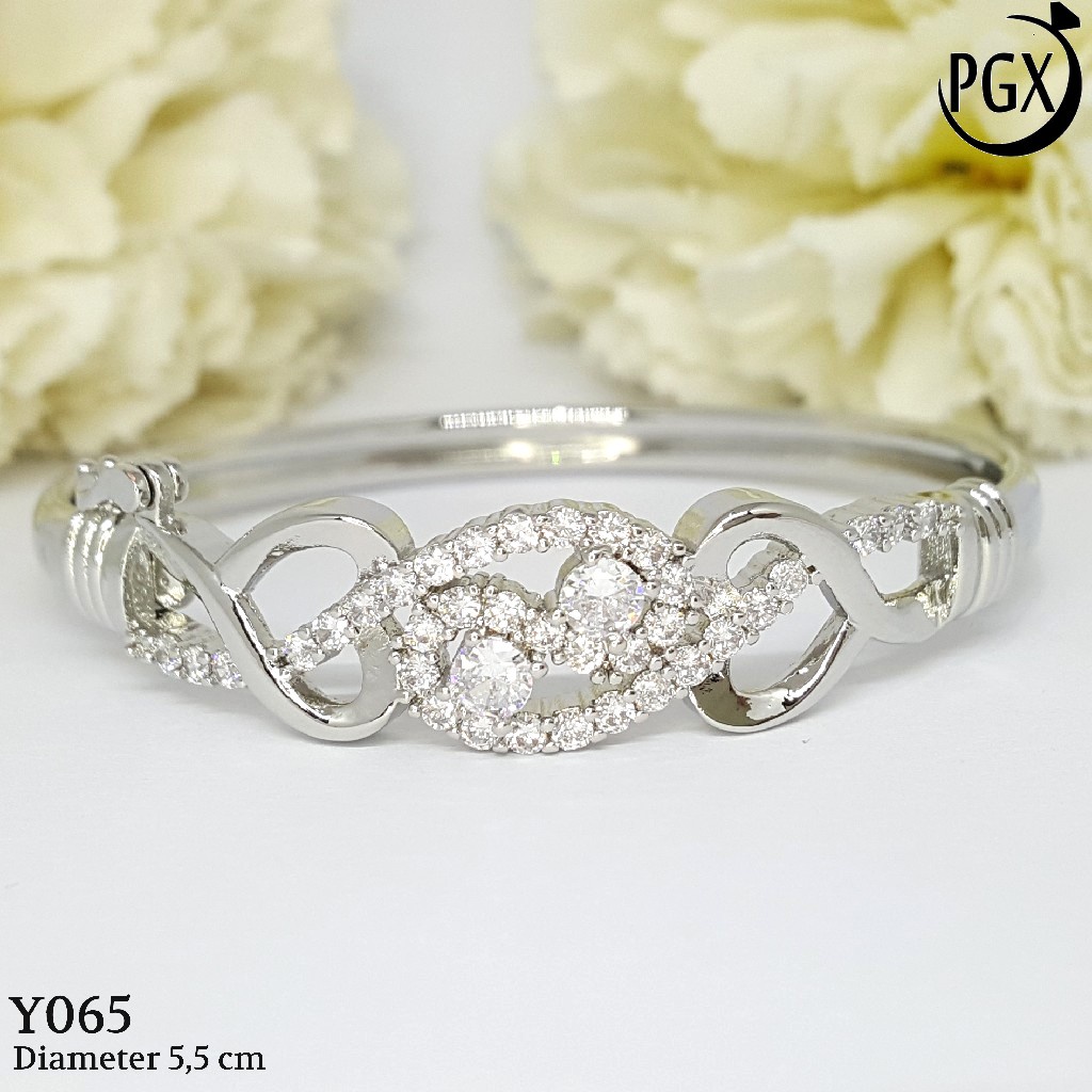 PGX Gelang Xuping Wanita Bangkok Bangle Aksesoris Perhiasan Lapis Emas - Y065