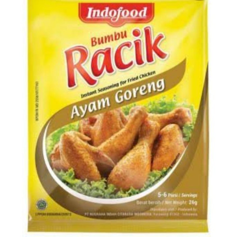 

BUMBU_RACIK_INDOFOOD_AYAMGORENG_10bks_26Gr