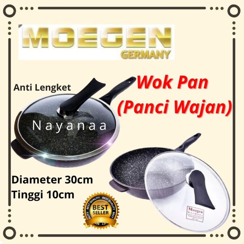 Panci Wajan NEW MOEGEN GERMANY Wok Pan 30cm