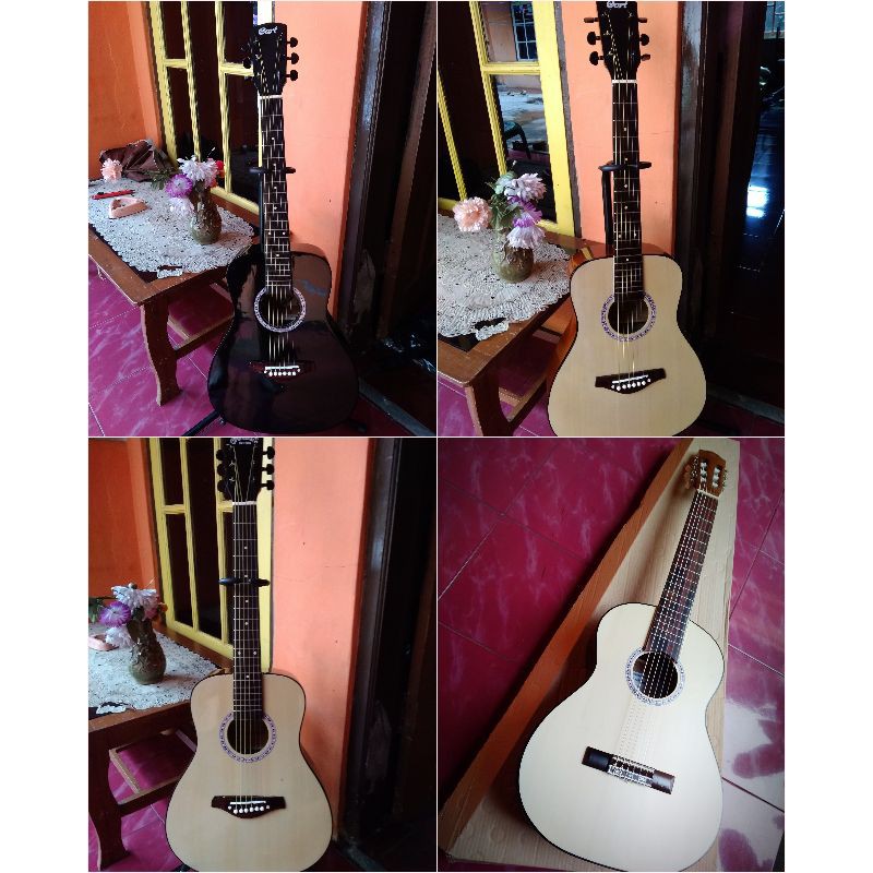 gitar 3per4 cort & Martin custom spesial spek siap pakai