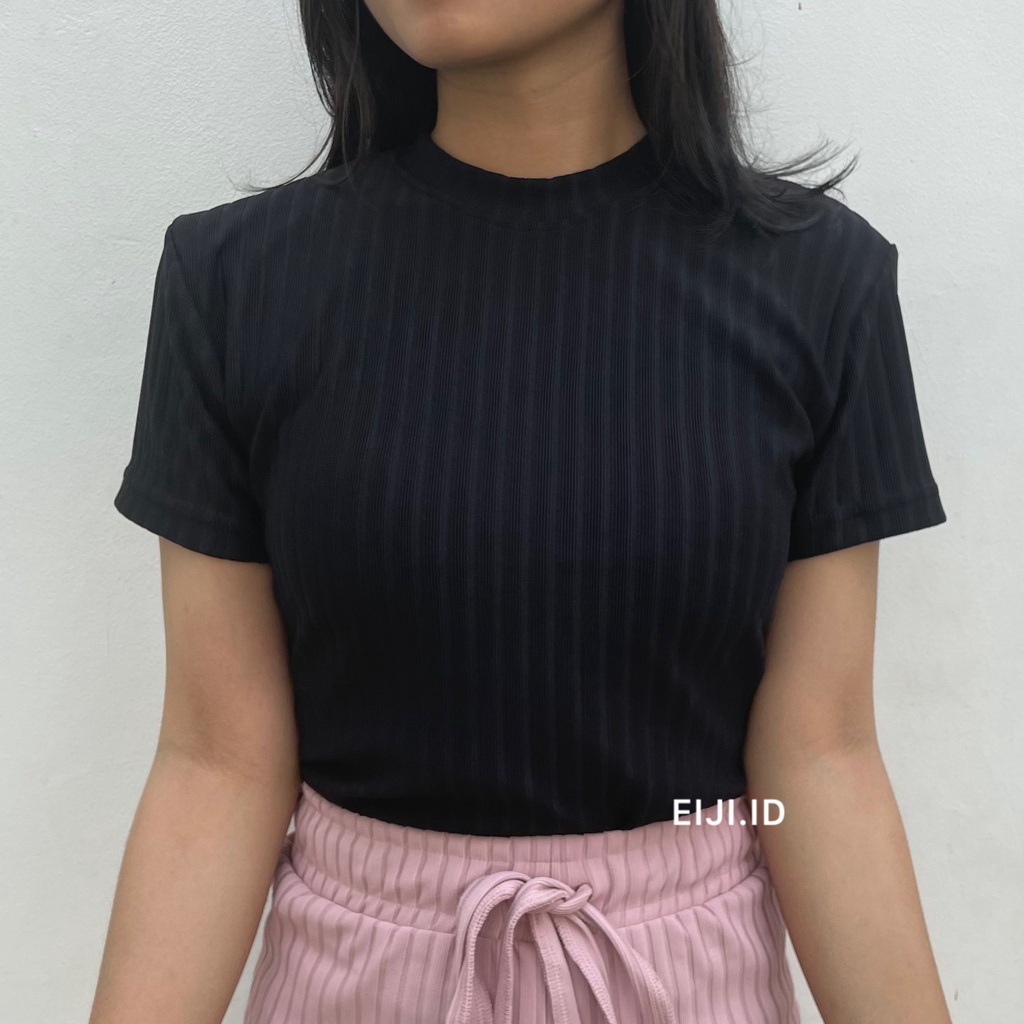 Basic Crop Top Bahan Premium Knit Tebal - Sierra Top