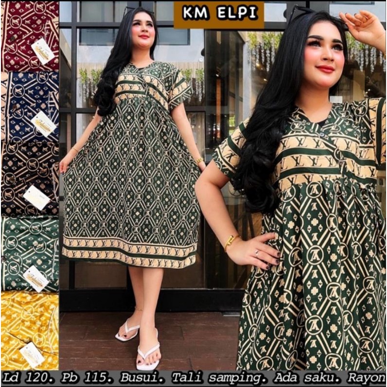 C13 DASTER KIMONO BUSI KANCING DEPAN -DASTER TALI SAMPING ELVI GUCI VIRAL KEKINIAN - DASTER BUSUI BU