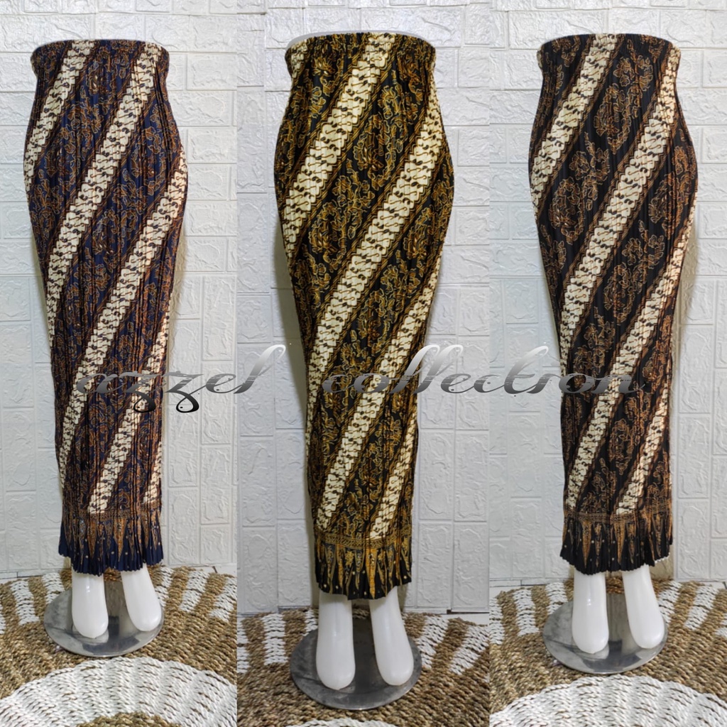 Terlengkap] Rok Plisket Batik - Original / Bawahan Kebaya / Rok Songket Prisket