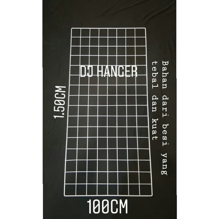 Jaring Ram Besi Dinding Ukuran 100x150cm | Gantungan Hook Ram Display