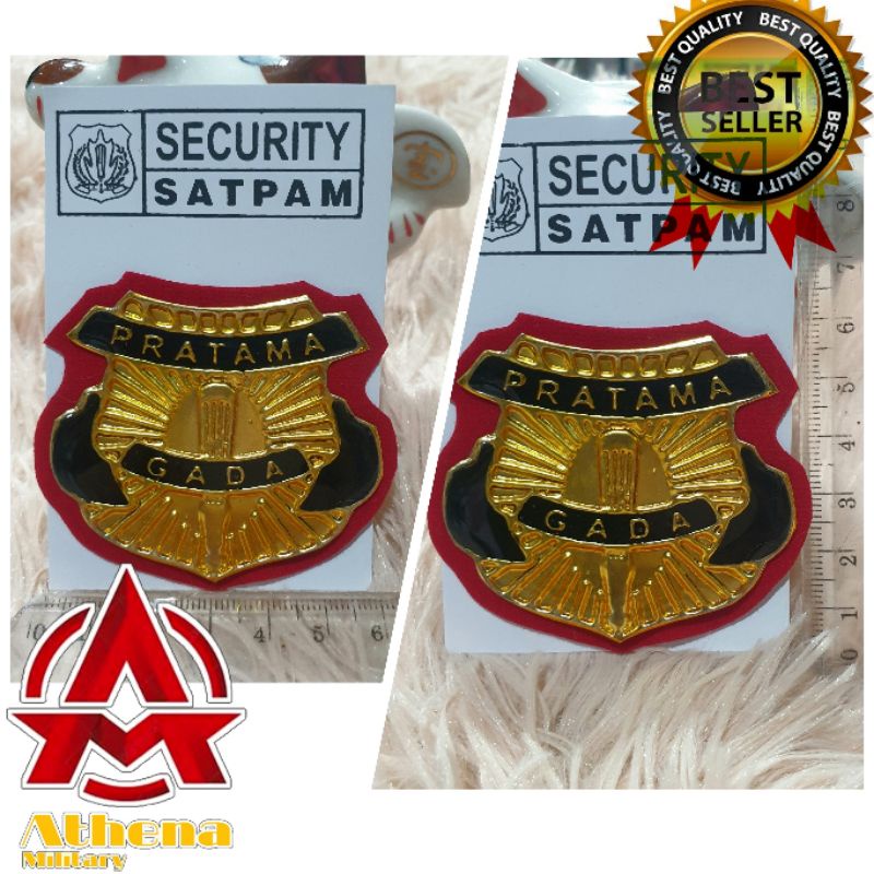 Pin Gada Pratama 6cm | Pin Gada Pratama ukuran besar | Pin dada Gada Pratama | Gada Pratama fiber