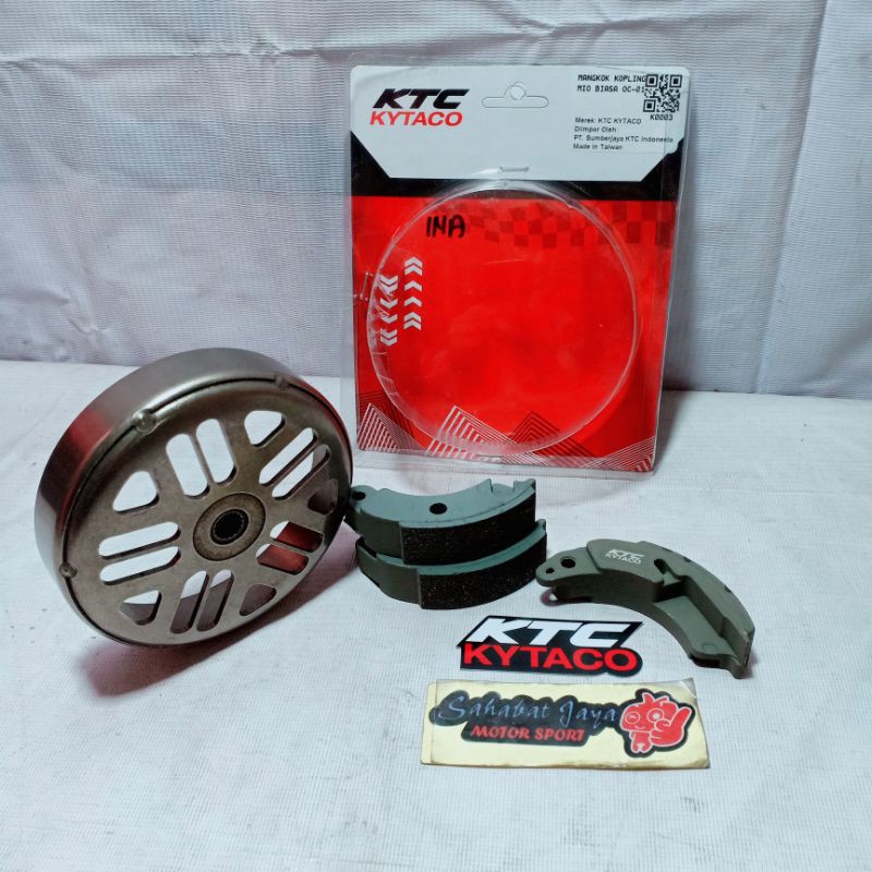 Paketan KTC KYTACO Kampas Ganda KTC Mangkok Ganda KTC Mio Soul Mio Smile Mio Sporty Fino Karbu