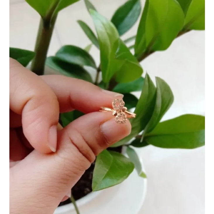 CINCIN ANAK PEREMPUAN LAPIS EMAS LOVE DOUBLE
