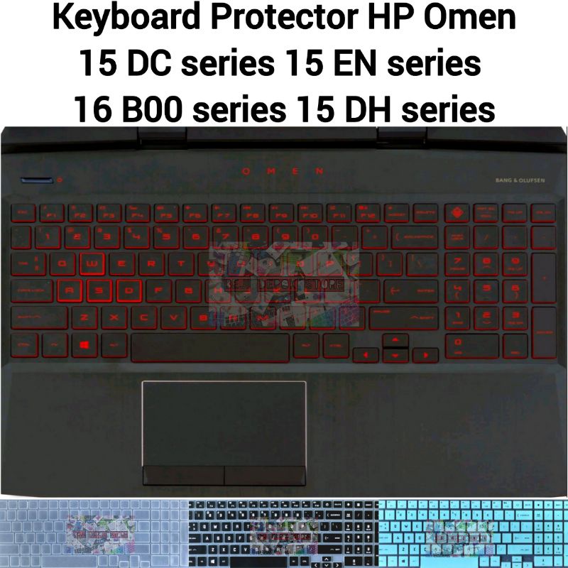 Keyboard Protector HP Omen 15 DC 15 DH 15 EN 16 B00 series gaming 2018 2019 2020