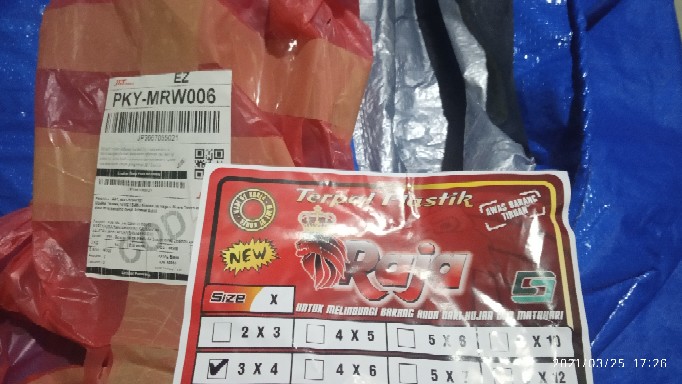 Terpal Plastik A4 & A5 3mx4m Korea Traktor/2traktor/raja/gajah/2truk