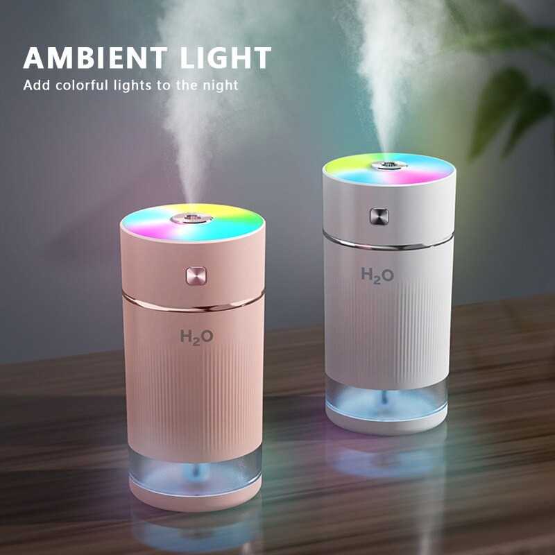 FENGZI Air Humidifier Colorful Lights USB Rechargeable 240ml - FZ010