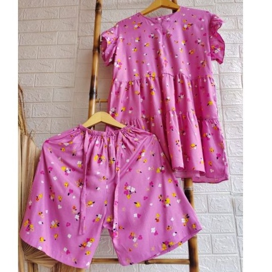 AIRIN SET PAJAMAS PENDEK MOTIF SETCEL PENDEK ONE SET