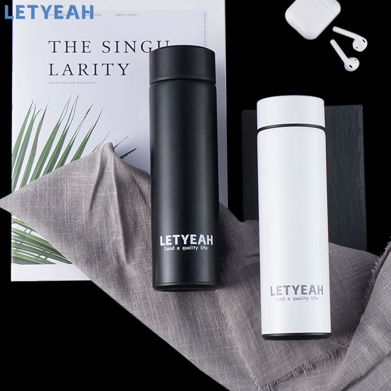 letyeah Thermos air panas stainless 500ML /Thermos display suhu