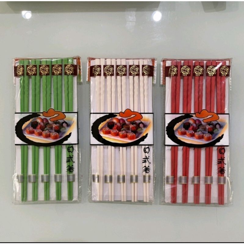 sumpit makan ulir bahan melamin (per pack)